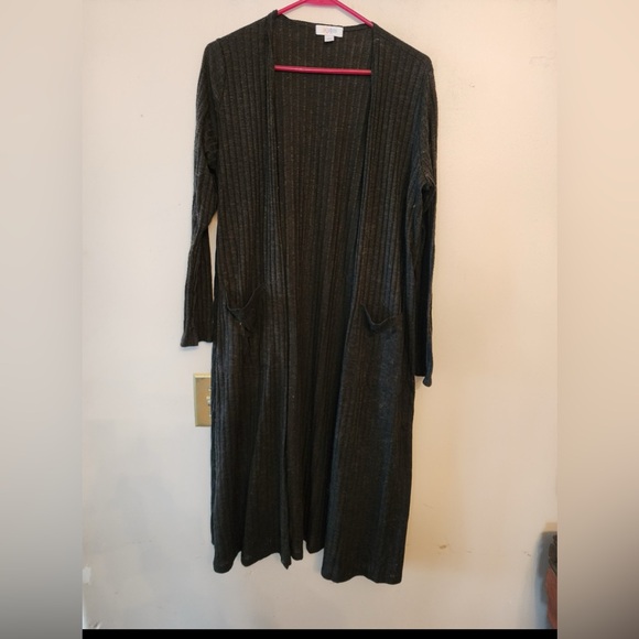 LuLaRoe Sweaters - Lularoe black long cardigan sweater size womens large